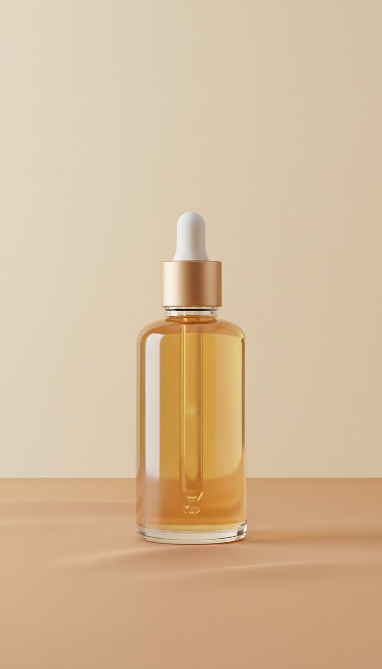 Silken Tresses Hair Oil Glass Bottle